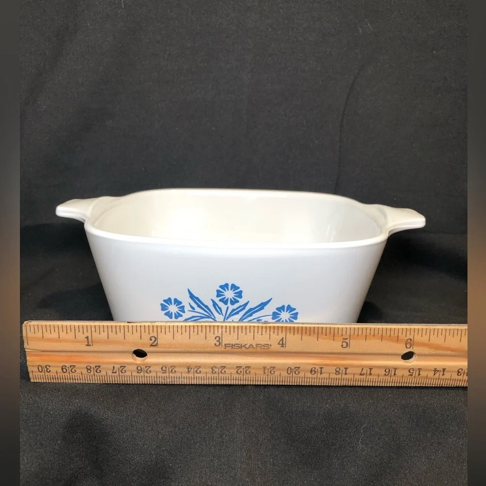 CORNINGWARE BLUE CORNFLOWER Small Casserole Dish, No Lid, P-43-B, 2-3/4 cup